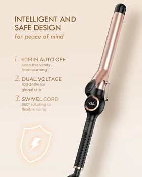 WEEYUM Curling Iron packaging on a white background