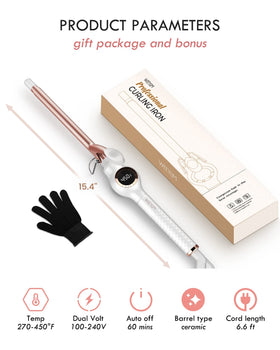 WEEYUM curling iron with 360-degree rotating cord