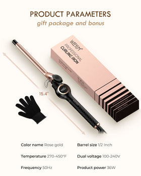 WEEYUM Small Curling Iron packaging