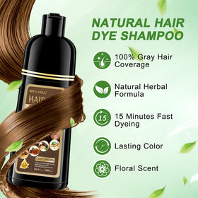 WEILNELL Light Brown Hair Dye Shampoo application process