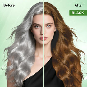 WEILNELL Light Brown Hair Dye Shampoo back view