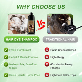 WEILNELL Light Brown Hair Dye Shampoo herbal ingredients