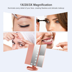 WEILY Makeup Mirror with touch sensor controls