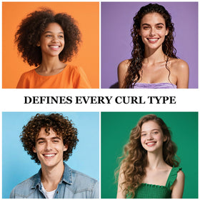 Weldilgit Curl Defining Brush in use on thick coily hair