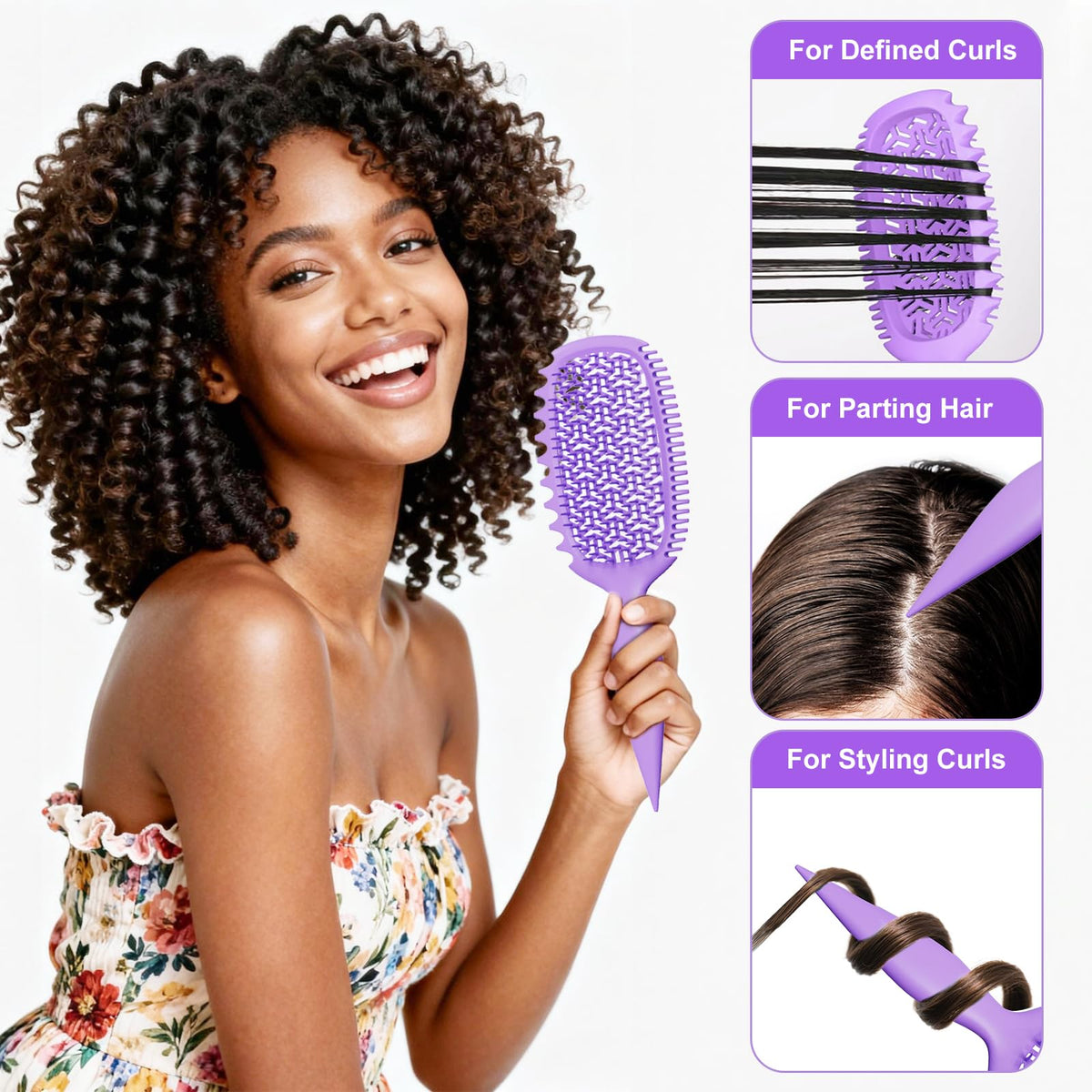 Weldilgit Curl Defining Brush ventilated back for airflow