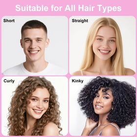 Weldilgit Curly Hair Brush demonstrating detangling curls