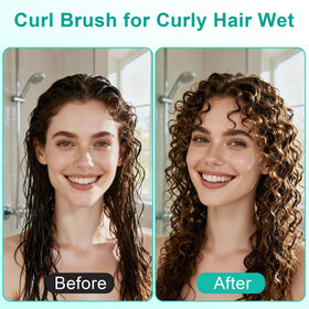 Weldilgit Curly Hair Brush showing wide-tooth design