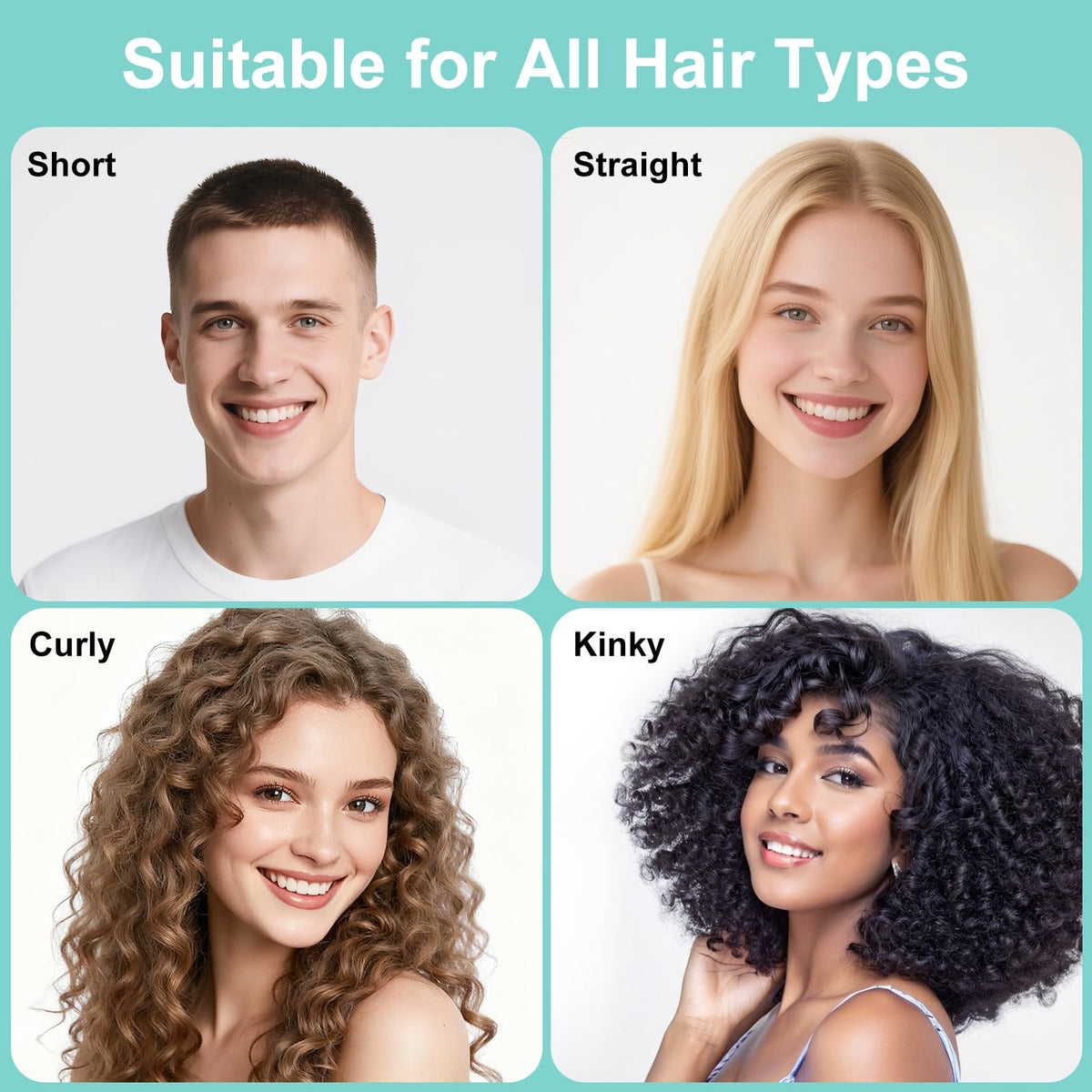Weldilgit Curly Hair Brush with nylon pins close-up