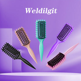 Weldilgit Curly Hair Brush with packaging