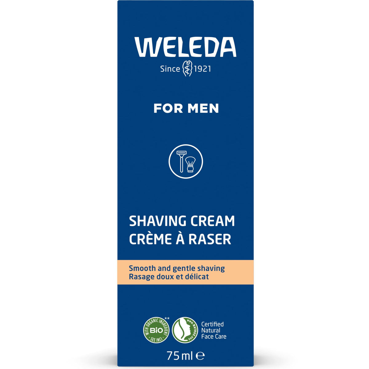Weleda Shaving Cream 2.5 oz close-up of creamy lather