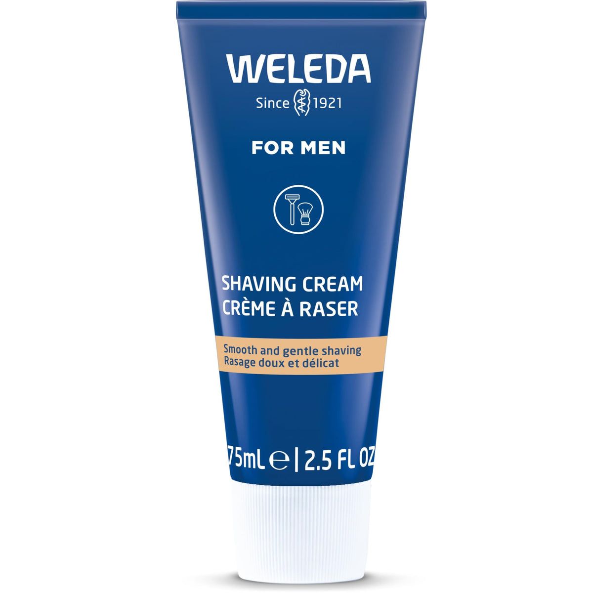 Weleda Shaving Cream 2.5 oz in a lifestyle setting