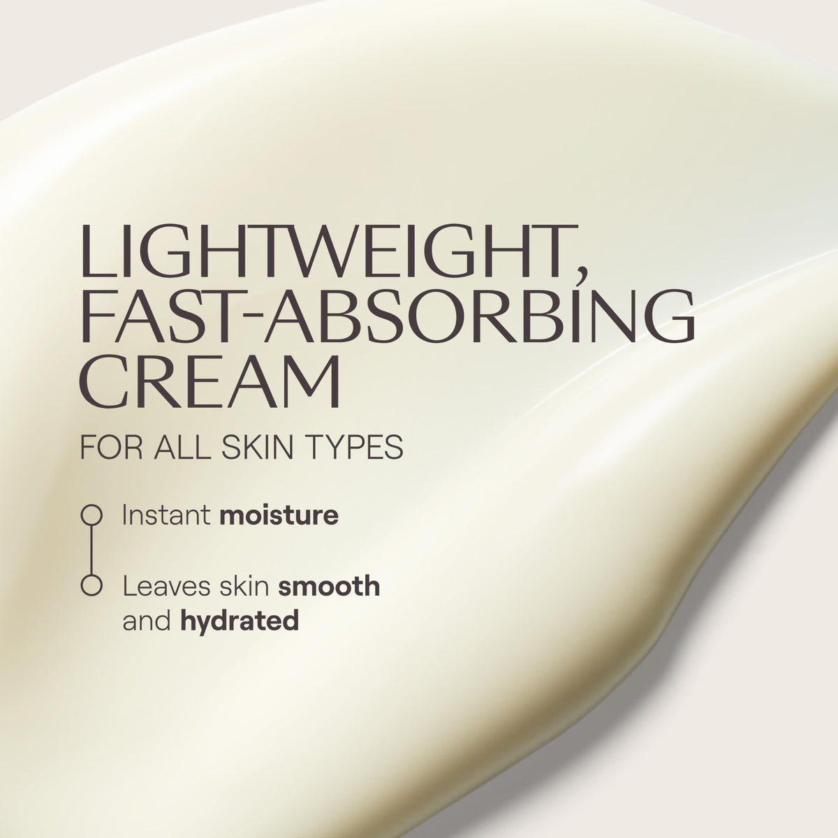 Weleda Skin Food Light Cream showing texture on hand