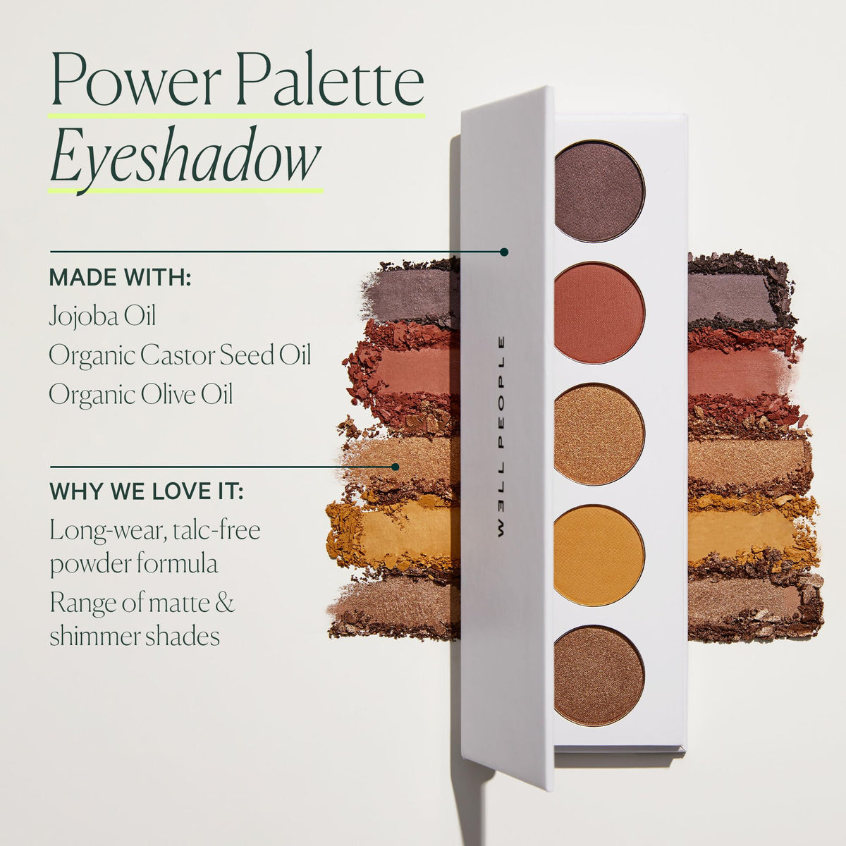 Well People Power Palette Eyeshadow Violet in lifestyle setting