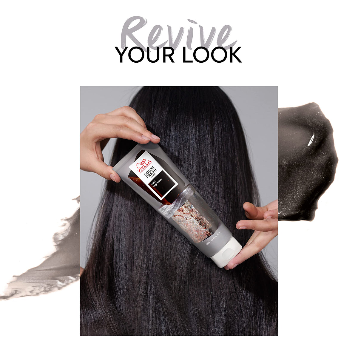Wella Color Fresh Mask in use during hair care routine