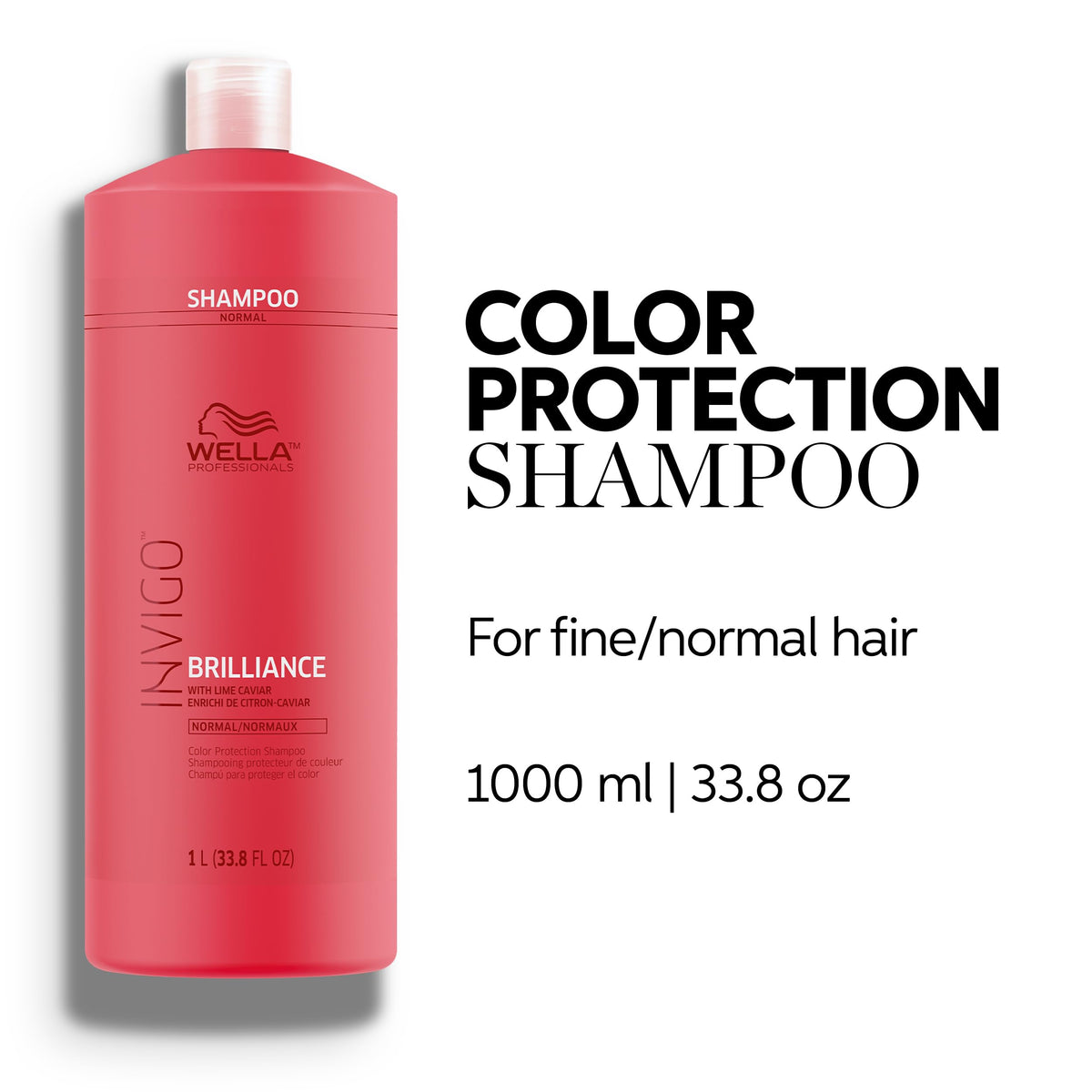 Wella Professionals Invigo Brilliance Shampoo bottle back view