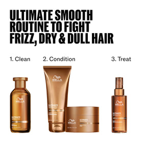 Wella Professionals ULTIMATE SMOOTH Intense Hair Mask with hair care products