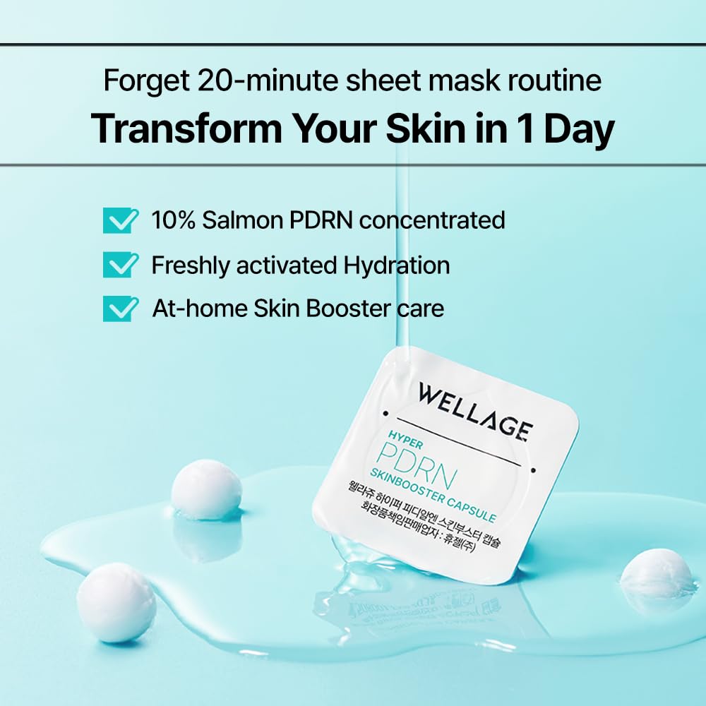 WELLAGE Hyper PDRN serum application on skin