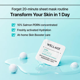 WELLAGE Hyper PDRN serum application on skin