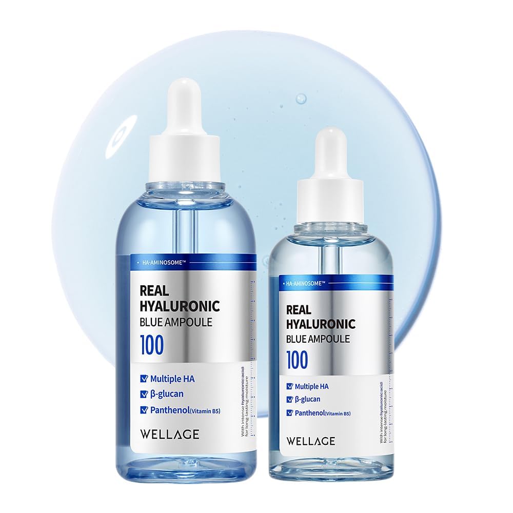 WELLAGE Real Hyaluronic Blue Ampoule 100 front view