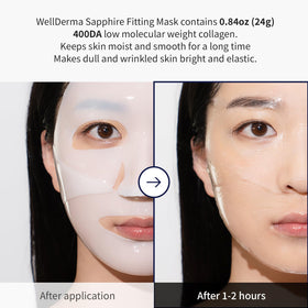 WELLDERMA Sapphire Collagen Impact Hydrogel Mask ingredients list