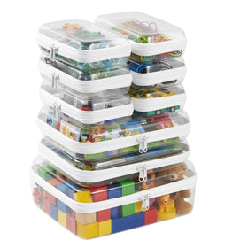WELPIRT 9 pcs Zipper Pouches Nesting Set front view