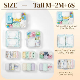 WELPIRT small zipper pouches arranged on a table