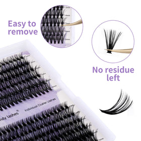 WENDY LASHES individual eyelash clusters in various lengths