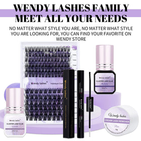 WENDY LASHES Lash Cluster Glue close-up of bottle