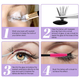 WENDY LASHES Lash Cluster Glue with false eyelashes