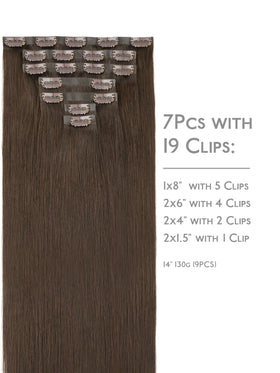 Wennalife Clip In Hair Extensions 12 Inch packaging