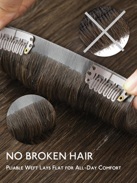 Wennalife Clip In Hair Extensions 12 Inch showing texture
