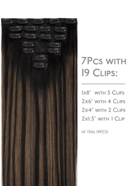 Wennalife Clip In Hair Extensions 130g packaging