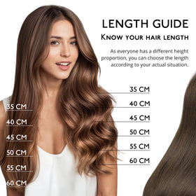 Wennalife Clip In Hair Extensions 14 Inch Dark Brown in natural light