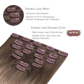 Wennalife Clip In Hair Extensions 16 Inch in packaging