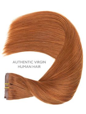 Wennalife Clip In Hair Extensions 18 Inch close-up of PU skin weft