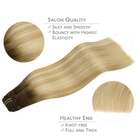 Wennalife Clip In Hair Extensions 18 Inch displayed on a mannequin