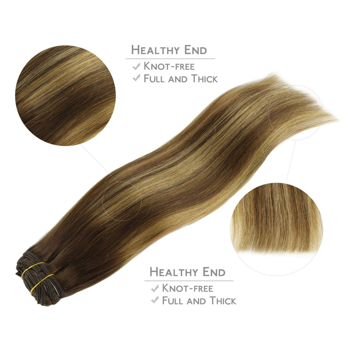 Wennalife Clip In Hair Extensions 18 Inch displayed on a mannequin