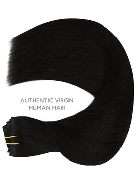 Wennalife Clip In Hair Extensions 18 Inch Jet Black styling options