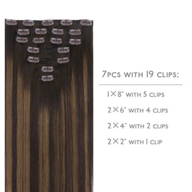 Wennalife Clip In Hair Extensions 18 Inch packaging