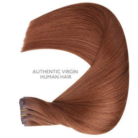 Wennalife Clip In Hair Extensions 22 Inch Cinnamon Copper clips detail