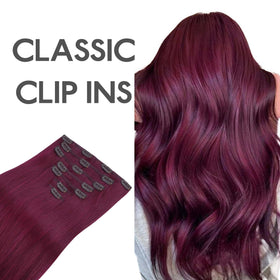 Wennalife Clip In Hair Extensions 22 Inch in natural light