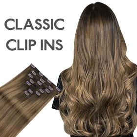 Wennalife Clip In Hair Extensions 22 Inch Light Ash Brown colour comparison