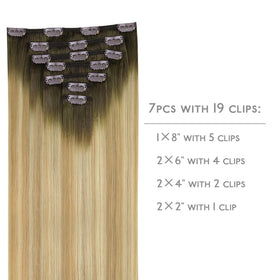 Wennalife Clip In Hair Extensions 22 Inch Light White Blonde back view