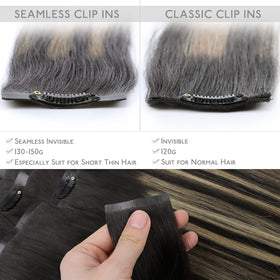 Wennalife Clip In Hair Extensions 24 Inch pack with clips displayed