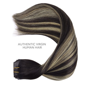 Wennalife Clip In Hair Extensions 24 Inch styled on a model