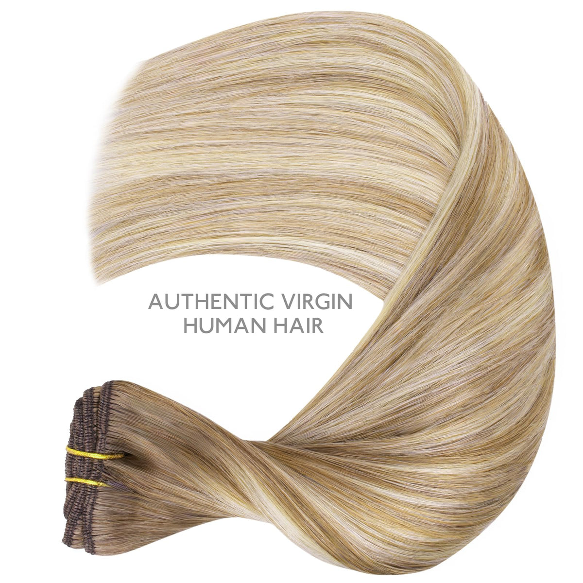 Wennalife Clip In Hair Extensions Balayage Dirty Blonde with Platinum Ends