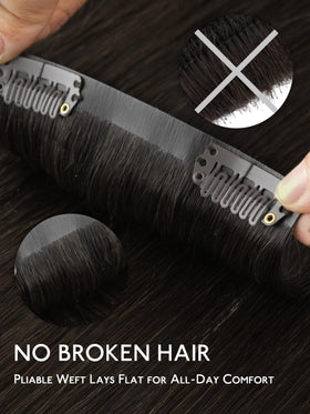Wennalife Clip In Hair Extensions being applied