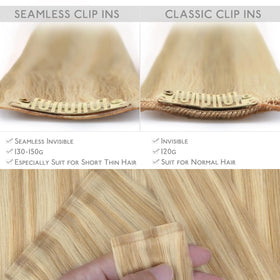 Wennalife Clip In Hair Extensions close-up of clips