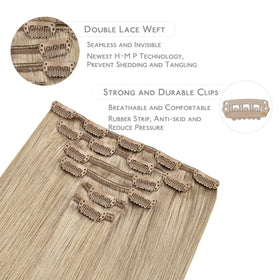 Wennalife Clip In Hair Extensions close-up of silicon-backed clip