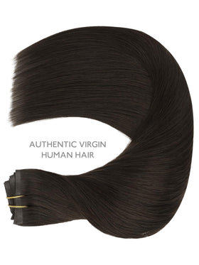 Wennalife Clip in Hair Extensions Dark Brown installation process